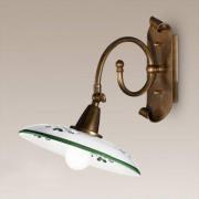 Rustieke wandlamp Bassano groen