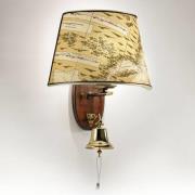 Versierde wandlamp Nautica met scheepsklok