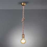 Hanglamp Rope met decoratieve kabel, 1-lamp