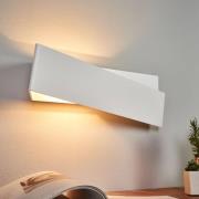 Wandlamp Zig Zag in wit, 43 cm