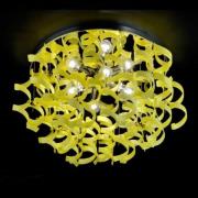 Schitterende plafondlamp YELLOW, diameter 70 cm