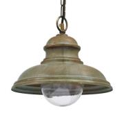 Buiten hanglamp riccardo, ketting, glas halve bol