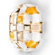 Slamp Mida wandlamp, 32x32 cm amber/wit