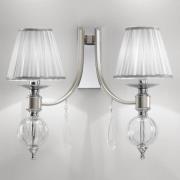 Wandlamp 7330 met glasdruppels, 2-lamps