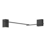 Vibia Structural 2620 hoek-wandlamp, donkergrijs