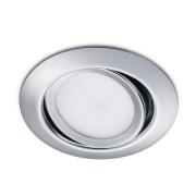 Ronde LED inbouwspot Rila in chroom