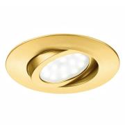 LED inbouwspot Zenit met IP44, goud