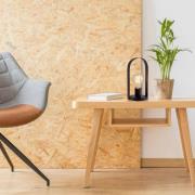 Tafellamp Faro van metaal, zwart