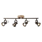 Plafondspot Seed, 4-lamps, zwart