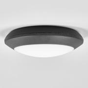 LED buiten plafondlamp Berta, zwart, CCT