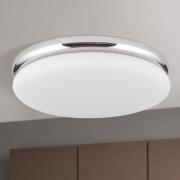 LED plafondlamp James met metalen behuizing chroom