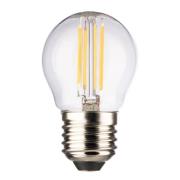 LED druppellamp E27 4,5W 2.700 K filament helder