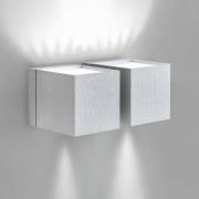 Wandlamp Dau up-down. aluminium. 2-lichts