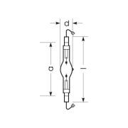RADIUM Halogeen gasontladingslamp K12s 1000W HRI-TS D/S/PRO