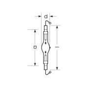 RADIUM Halogeen gasontladingslamp K12s 2060W HRI-TS D/S/HF