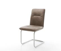 DELIFE Sledemodel Vinjo-Flex microvelours taupe vintage sledemodel ron...