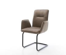 DELIFE Sledemodel Vinja-Flex microvelours taupe vintage sledemodel ron...