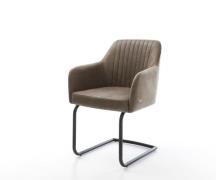 DELIFE Sledemodel Greg-Flex microvelours taupe vintage sledemodel rond...