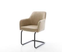 DELIFE Sledemodel Greg-Flex microvelours beige vintage sledemodel rond...