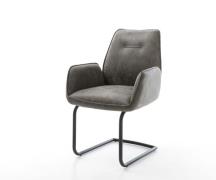 DELIFE Sledemodel Zoa-Flex microvelours grijs antiek sledemodel rond z...