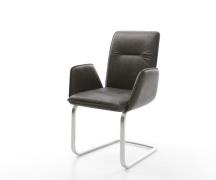 DELIFE Sledemodel Vinja-Flex microvelours antraciet vintage sledemodel...