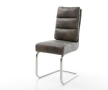 DELIFE Sledemodel Pela-Flex microvelours grijs antiek sledemodel vlak ...