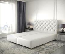 DELIFE Boxspring-frame Dream-Great 140x200 kunstleder wit