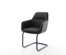 DELIFE Sledemodel Pejo-Flex echt leer zwart sledemodel rond zwart pock...