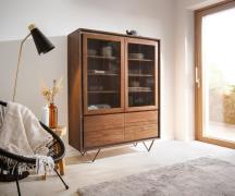 DELIFE Boekenkast Stonegrace 120x150 cm acacia bruin steenfineer 2 deu...