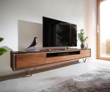 DELIFE Tv-meubel Stonegrace 240 cm acacia bruin 2 deuren 2 laden 1 leg...