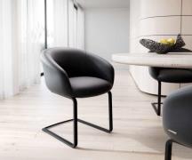 DELIFE Sledemodel Vinka-Flex met armleuning echt leer zwart sledemodel...