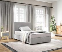 DELIFE Boxspringbed Dream-Well 120x200 cm Cord Zilvergrijs met Matras ...