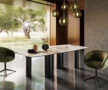 DELIFE Eetkamertafel Edge Boot 240x120 keramiek Iris FMG Patagonia Lap...