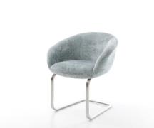 DELIFE Sledemodel Vinka-Flex met armleuning chenille pastelblauw slede...