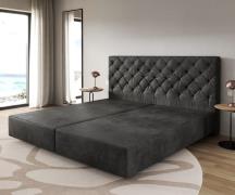 DELIFE Boxspringframe Dream-Great microvezel antraciet vintage 200x200...