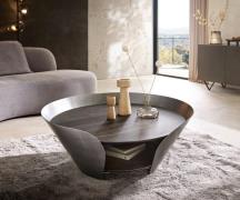 DELIFE Salontafel Skafi 100x40 cm Keramisch Laminam® Noir Desir Bruin ...