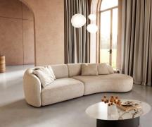 DELIFE Zitbank Mairi 330x160 cm Snoer Beige