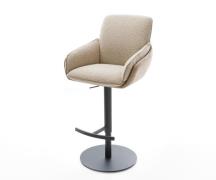 DELIFE Barkruk Luan-Flex draaivoet in hoogte verstelb. metaal mix van ...