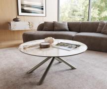 DELIFE Salontafel Edge rond 100x100 cm keramiek Minas Melange Sarity M...