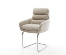 DELIFE Sledemodel Abelia-Flex met armleuning geweven stof beige sledem...