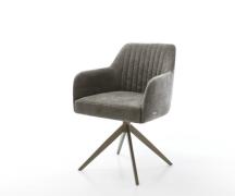 DELIFE Draaistoel Greg-Flex bouclé zacht mud kruisframe breed afwerkin...