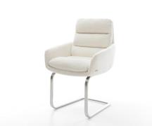 DELIFE Sledemodel Abelia-Flex met armleuning bouclé zacht beige sledem...