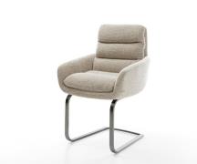 DELIFE Sledemodel Abelia-Flex met armleuning geweven stof beige sledem...