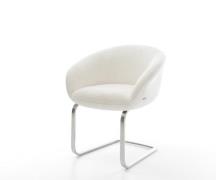 DELIFE Sledemodel Vinka-Flex met armleuning bouclé zacht beige sledemo...