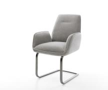 DELIFE Sledemodel Zoa-Flex zachte stof met structuur grijs sledemodel ...