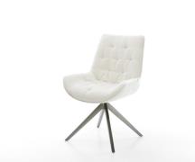 DELIFE Draaistoel Taimi-Flex bouclé zacht beige kruisframe breed grafi...