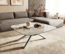 DELIFE Salontafel Edge Boot 90x90 cm keramiek Minas Melange Sarity geb...