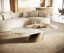 DELIFE Salontafel Edge Boot 140x80 cm keramiek Minas Melange Conis met...