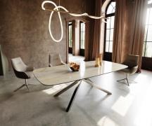 DELIFE Eetkamertafel Edge Boot 240x120 cm Keramiek Iris FMG Onice Oro ...