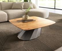 DELIFE Salontafel Edge Boot 90x90 cm Eiken Naturel Zwitserse rand Para...